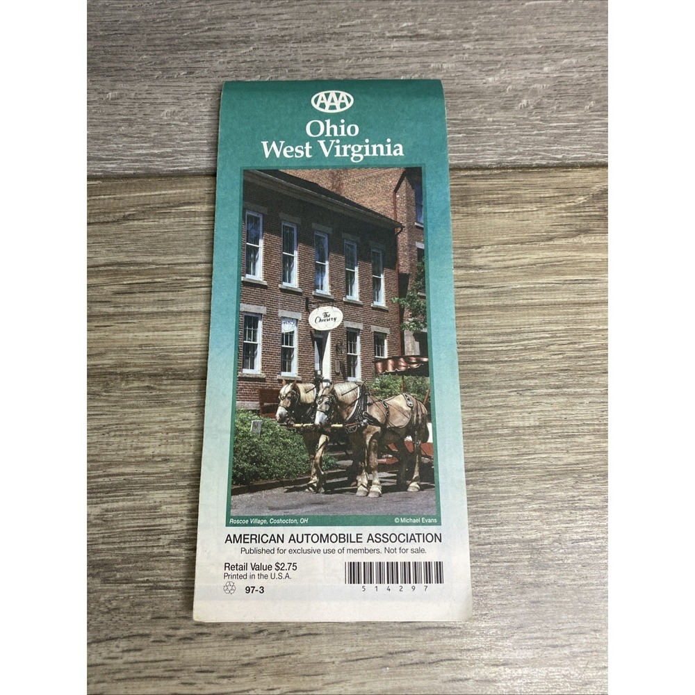Map Ohio - West Virginia old 1997 AAA